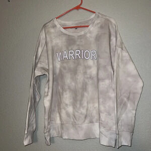 NWT Warrior Sweater Lacausa Size Large Tye Dye Oversized